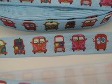 Load image into Gallery viewer, 5m Camper Vans Blue FOE 15mm FoldOver Elastic Fold over