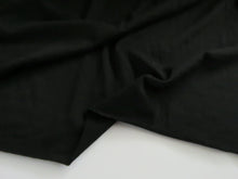 Load image into Gallery viewer, 35cm Catalonia Black 85% merino 15% core spun nylon 120g jersey knit -160cm
