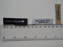Load image into Gallery viewer, 9 Mixed Colour Hand made with Love labels as per photo
