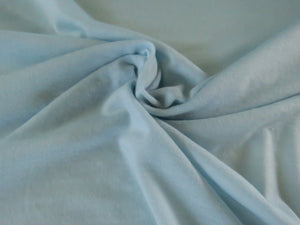 1.3m Madrid Pale Blue 85% merino 15% core spun nylon 120g jersey knit -165cm- precut