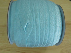 5m Topaz Pale Blue 20mm Fold over elastic FOE elastic