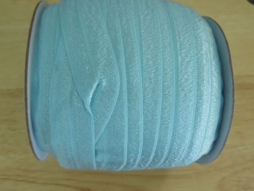 10m Topaz Pale Blue 20mm Fold over elastic FOE elastic