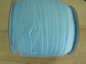 10m Topaz Pale Blue 20mm Fold over elastic FOE elastic