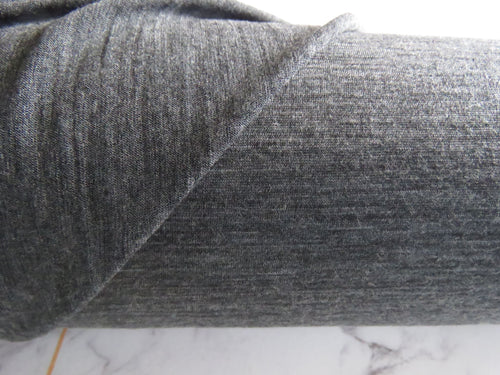 1.1m Penton Grey Marl 100% merino jersey knit 165g 150cm-precut length