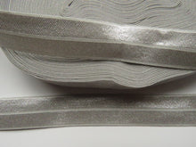 Load image into Gallery viewer, 5m Silver Grey 20mm Fold over elastic FOE foldover elastic
