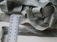 Load image into Gallery viewer, 4.5m Metal Grey WIDER 25mm fold over elastic FOE foldover elastic