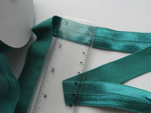 Load image into Gallery viewer, 5m Jade 20mm fold over elastic FOE Foldover