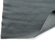 Load image into Gallery viewer, 1.5m Porpoise Grey brushed back sweatshirt fabric 38% merino 54% polyester 8% elastane 285g 170cm wide