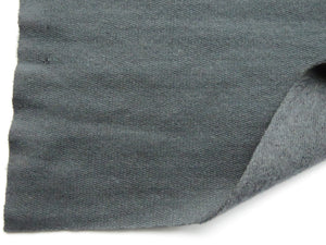 1.5m Porpoise Grey brushed back sweatshirt fabric 38% merino 54% polyester 8% elastane 285g 170cm wide