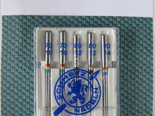 Load image into Gallery viewer, 5 Schmetz Jersey Needles- Sizes 70/10 80/12 90/14