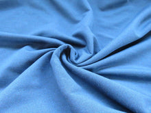 Load image into Gallery viewer, Save 50% - 97cm Brayford Blue 38% merino 54% polyester 8% elastane brushed sweatshirt- has dye flaw