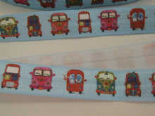 Load image into Gallery viewer, 5m Camper Vans Blue FOE 15mm FoldOver Elastic Fold over