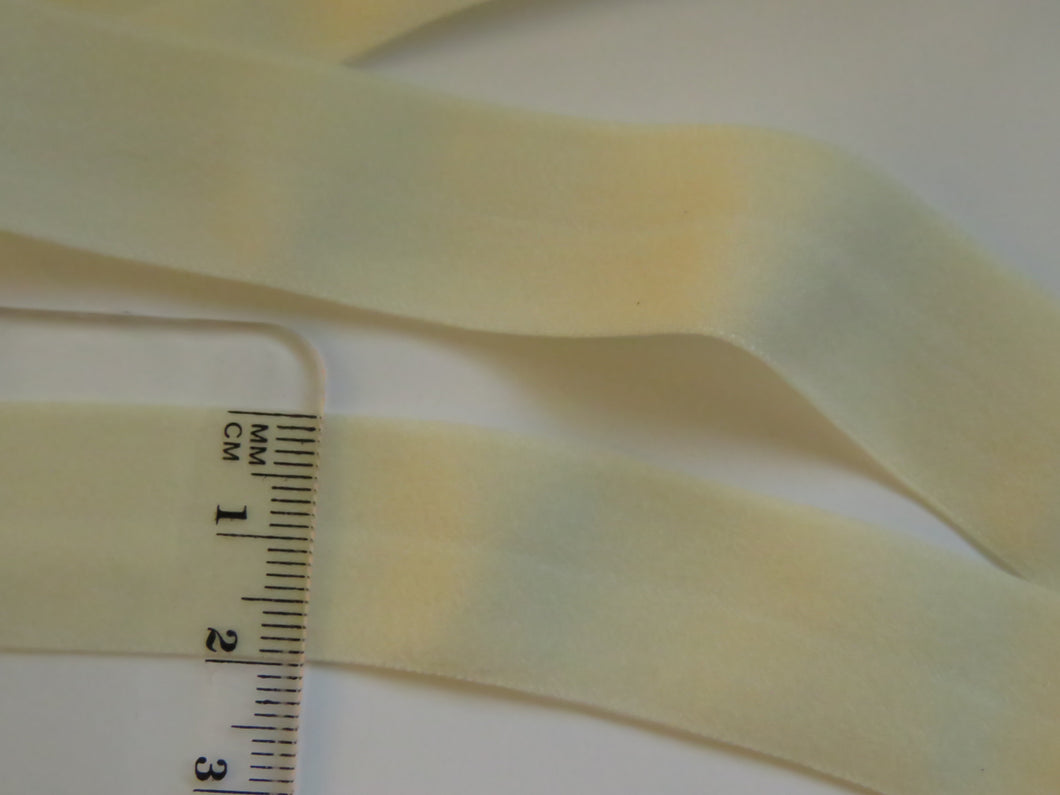 2m Cream Matte Fold over elastic FOE FOldover elastic 20mm