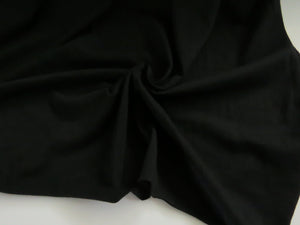 1m Catalonia Black 85% merino 15% core spun nylon 120g jersey knit -160cm