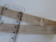 Load image into Gallery viewer, 4.2m Light Beige Fold over elastic foldover FOE 15mm