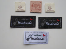 Load image into Gallery viewer, 6 mixed set for Knitting or crochet- Hand made  or handmade labels