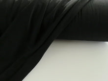 Load image into Gallery viewer, 1m Catalonia Black 85% merino 15% core spun nylon 120g jersey knit -160cm