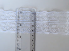 Load image into Gallery viewer, 8m White 45mm wide Lace Trim