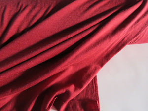 1.5m Russett Red 120g 85% merino 15% core spun nylon jersey knit 150cm