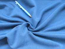 Load image into Gallery viewer, Save 50% - 2m Brayford Blue 38% merino 54% polyester 8% elastane brushed sweatshirt- has dye flaw
