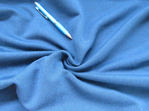 Save 50% - 2m Brayford Blue 38% merino 54% polyester 8% elastane brushed sweatshirt- has dye flaw