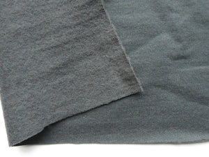 1.5m Porpoise Grey brushed back sweatshirt fabric 38% merino 54% polyester 8% elastane 285g 170cm wide