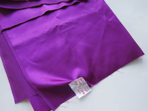 40cm  Purple poly silk satin 115cm wide