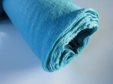 1.5m Malibu Blue Eyelet 51% Merino 34% tencel 15% nylon 150g Knit Fabric 160cm