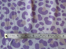 Load image into Gallery viewer, SALE 50% off- 1.5m Purple and White print 100% cotton jersey knit fabric 120cm