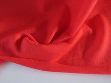 Load image into Gallery viewer, 94cm Watermelon Red 85% merino 15% core spun nylon 120g jersey knit -160cm