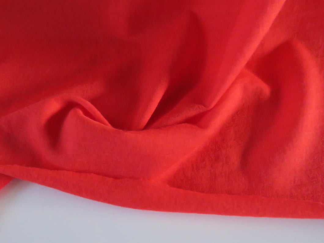 1.85m Watermelon Red 85% merino 15% core spun nylon 120g jersey knit -160cm