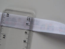 Load image into Gallery viewer, 5m Rainbow Splodge print fold over elastic FOE foldover elastic 15mm wide