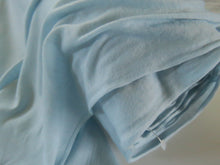 Load image into Gallery viewer, 1.3m Madrid Pale Blue 85% merino 15% core spun nylon 120g jersey knit -165cm- precut