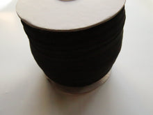 Load image into Gallery viewer, 50 yard roll-MATTE approx. 45.6m Matte Black 20mm Fold over elastic FOE foldover elastic