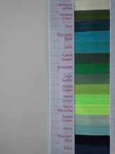 Load image into Gallery viewer, 62% off 15mm wide fold over elastic when you buy a 50 yard roll- approx. 45.6m Choose colour from menu- Delivery time approx. 2 weeks 20mm Fold over elastic FOE foldover elastic