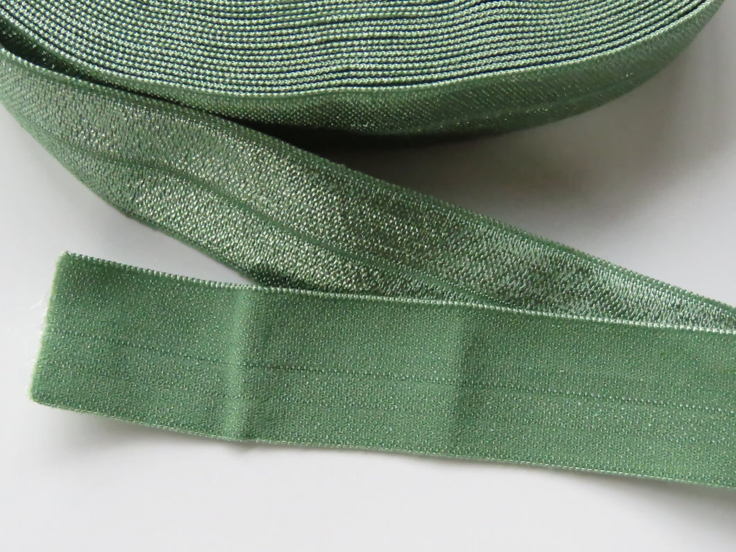5m Sage green 20mm Fold over elastic FOE elastic Foldover