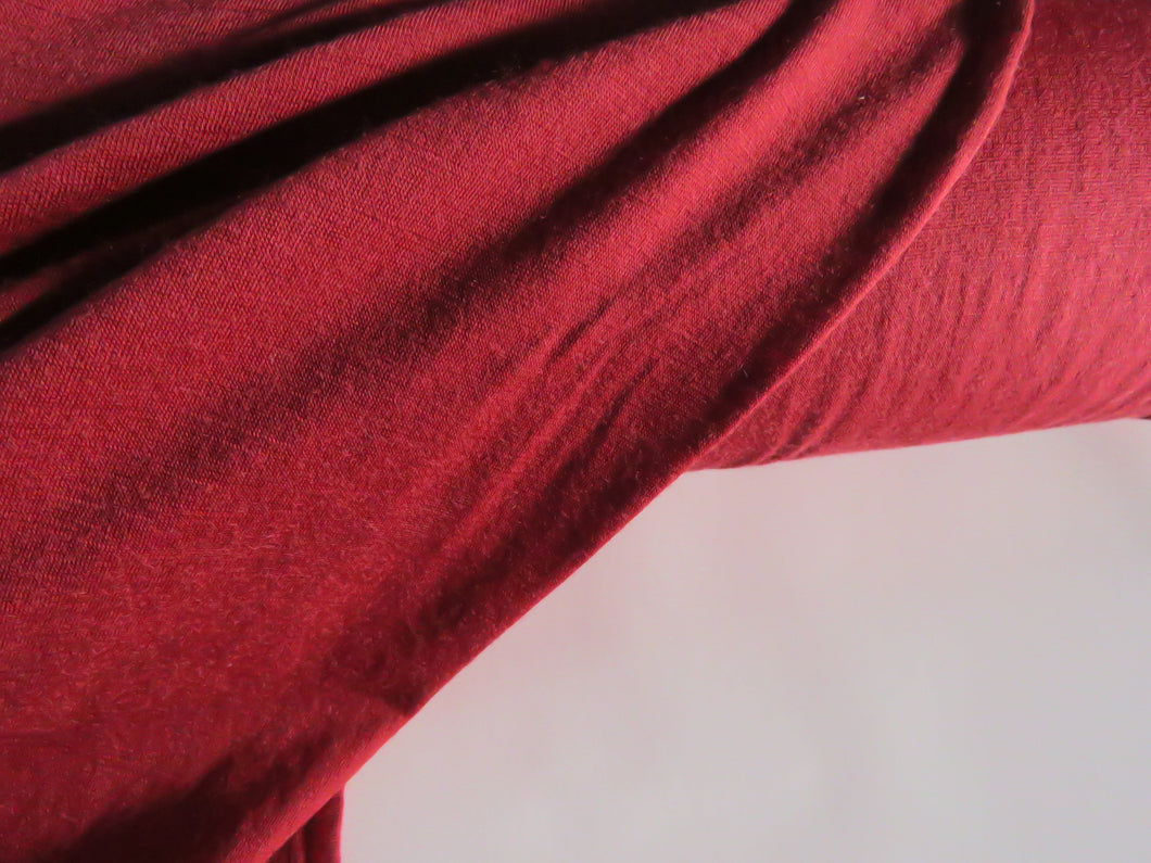 26cm Russett Red 120g 85% merino 15% core spun nylon jersey knit 150cm