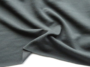1.5m Porpoise Grey brushed back sweatshirt fabric 38% merino 54% polyester 8% elastane 285g 170cm wide