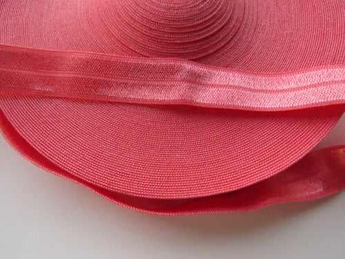 Coral 15mm wide fold over elastic foldover FOE- change menu for by metre, 5m or 10m