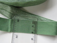 Load image into Gallery viewer, 5m Sage green 20mm Fold over elastic FOE elastic Foldover