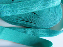 Load image into Gallery viewer, 9m Jade green Fold over elastic foldover FOE 15mm