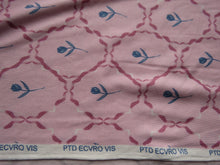 Load image into Gallery viewer, 2m Blue Tulip in Circle Print on 95% Ecovero viscose and 5% spandex 150cm