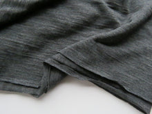 Load image into Gallery viewer, 2.5m Jupiter Charcoal NZ merino wool knit fabric 100% merino jersey knit 165g 150cm- precut as longest piece left in this fabric