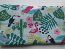 Load image into Gallery viewer, Flamingo Heaven Bundle of 5 Fat Quarters. Mixed prints- 100% cotton. 50 x 52cm per piece
