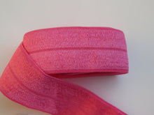 Load image into Gallery viewer, 1.7m Hot Pink 25mm wide fold over elastic FOE foldover elastic
