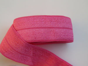 1.7m Hot Pink 25mm wide fold over elastic FOE foldover elastic