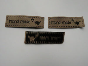 10  Bronze Hand made and bird with Twig Labels 50x 15mm