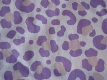 Load image into Gallery viewer, SALE 50% off- 1.5m Purple and White print 100% cotton jersey knit fabric 120cm