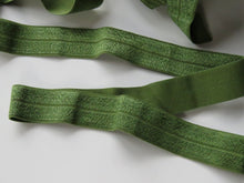 Load image into Gallery viewer, 5m Military green 20mm Fold over elastic FOE elastic Foldover