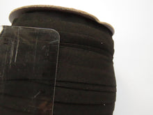 Load image into Gallery viewer, 50 yard roll-MATTE approx. 45.6m Matte Black 20mm Fold over elastic FOE foldover elastic